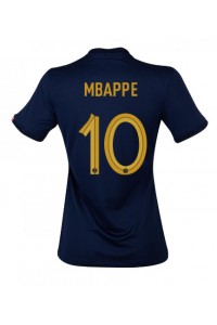 Frankrijk Kylian Mbappe #10 Voetbaltruitje Thuis tenue Dames WK 2022 Korte Mouw